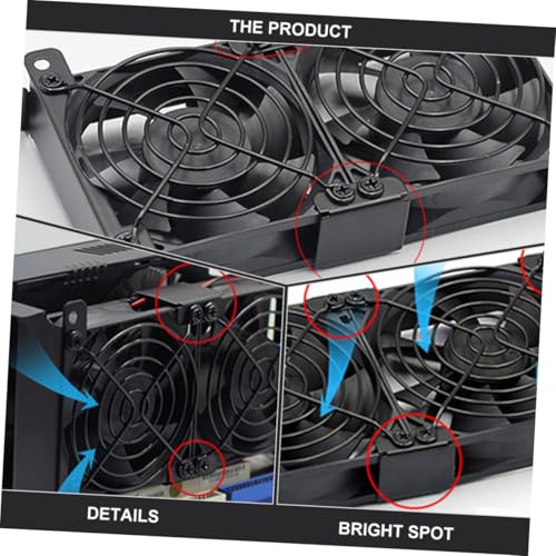 4 Pcs Sujetadores para ventilador GPU para ventiladores de 12-14 cm miniatura 3