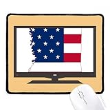 mississippi usa carte étoiles zig zag pavillon forme tapis de souris souris bureau caoutchouc antidérapant.