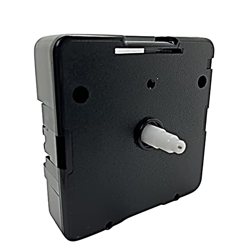 Standard UTS German Plastic Shaft Battery Operated Clock Movement IEC R6+ Black Setting Wheel Replacement Suitable Junghans Replacement (13mm Shaft - Faces Up To 4mm)