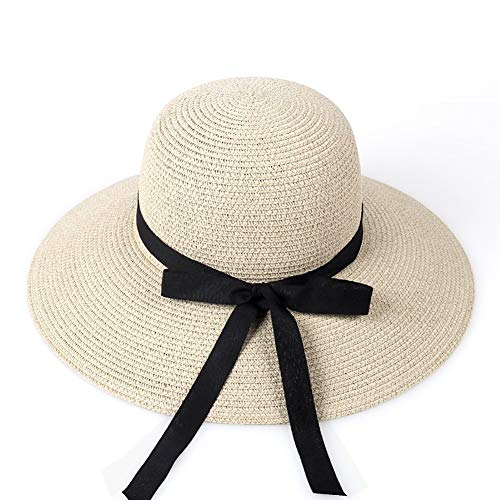 WENYAO Cappello da Sole in Paglia, Cappello da Mare Estivo Cappello da Sole Cappello da Spiaggia, Multi Colore Opzionale (Colore: 2)