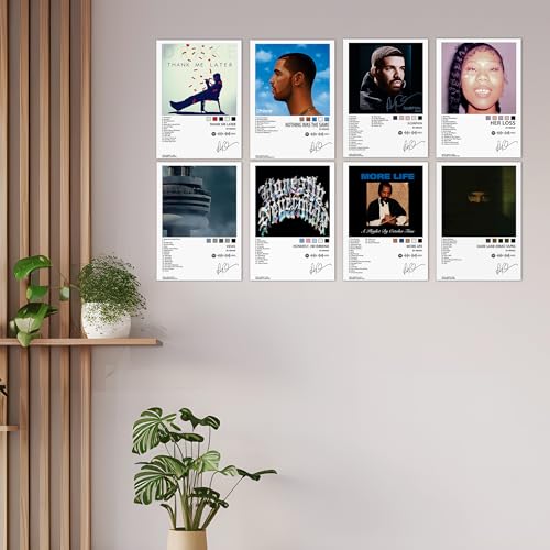 Image of WONDER HUB Wall Posters 8x12 inch (A4 Size) Included Self Adhesive on Back Wall Decor Posters Wall Art For Bedroom, Living room, Office, Dining Room (Drakee)