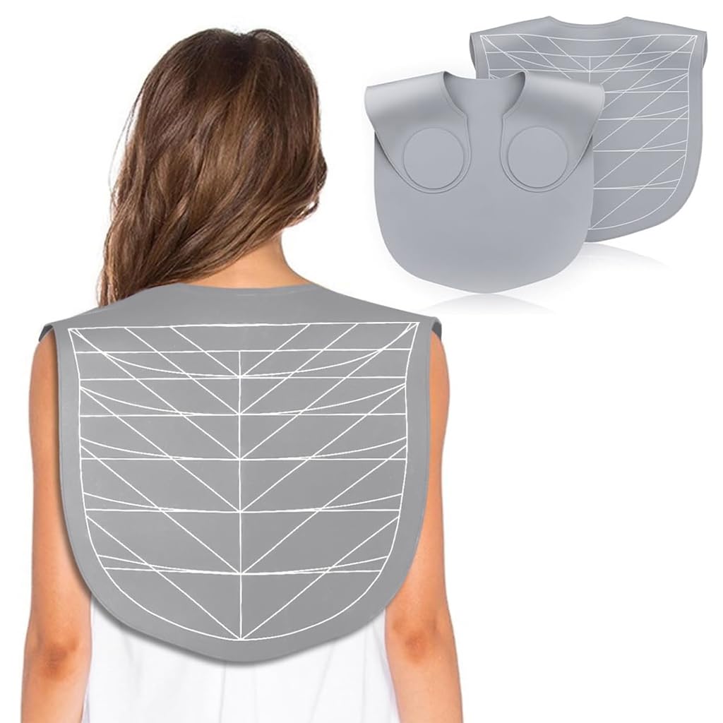 MAYCREATE® Silicone Waterproof Hair Dye Shawl, Hair Cutting Collar with Guiding Lines, Cutting Mat for Hair Stylist, Barber Shop Hair Cutting Pad/Cape for Salon, Hair Cutting Tools Salon Accessories