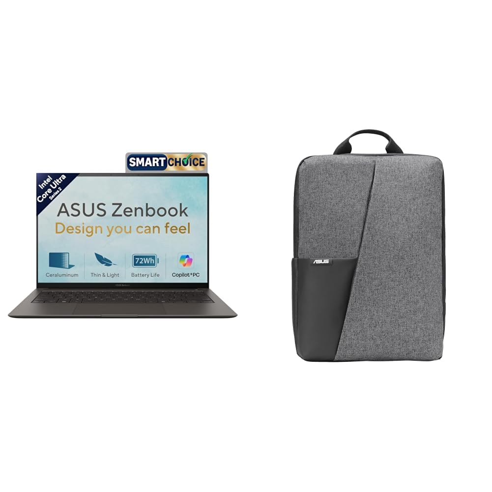 ASUS Zenbook S14 (2026),Smartchoice,Intel Core Ultra 5 226V,Intel Arc iGPU,16GB/512GB,3K OLED,Touchscreen,14"(35.5 cm),Windows 11,M365 Basic(1Y),Office 2024,Gray,1.2 Kg,Copilot+ PC + Laptop bag-image-18