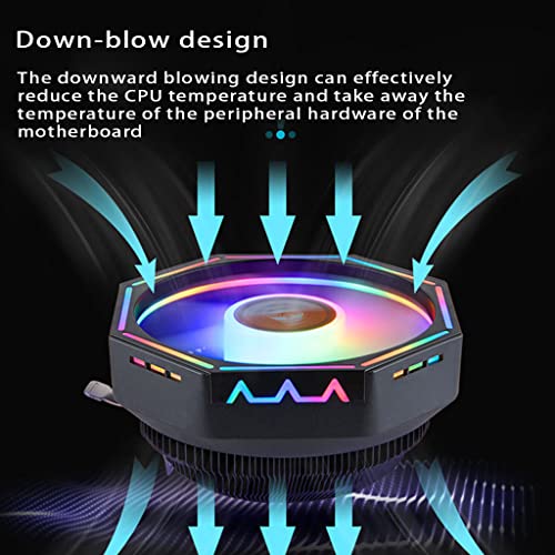 xllLU Universele Computer CPU Koeler Radiator LED Warmtespoelbak AMD-AM3 AM2 Intel Silent 3Pin PC CPU Koelkoeler… - Image 5