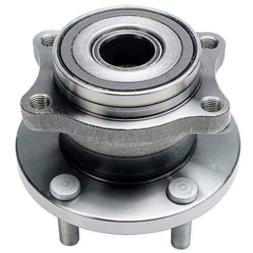 Image of Detroit Axle - Pair Rear Wheel Bearing Hubs for Subaru Tribeca 2008-2014, Subaru B9 Tribeca 2006-2007, 5 Lugs w /ABS Wheel Hubs Assembly