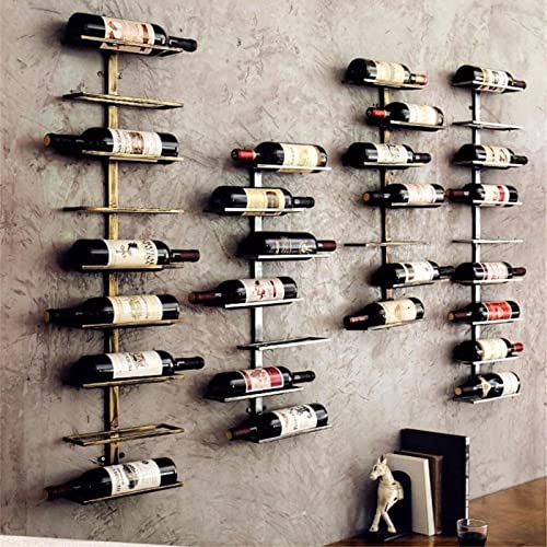 Soporte para botellas estilo industrial de hierro forjado miniatura 4