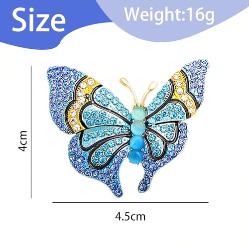 Image of Insect Animal Brooch Pin for Women Rhinestone Lapel Pins Vintage Brooches for Costume Accessories