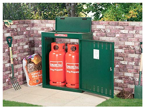 Asgard 2ftx2ft 19kg Garden Gas Bottle Storage Unit Ivory