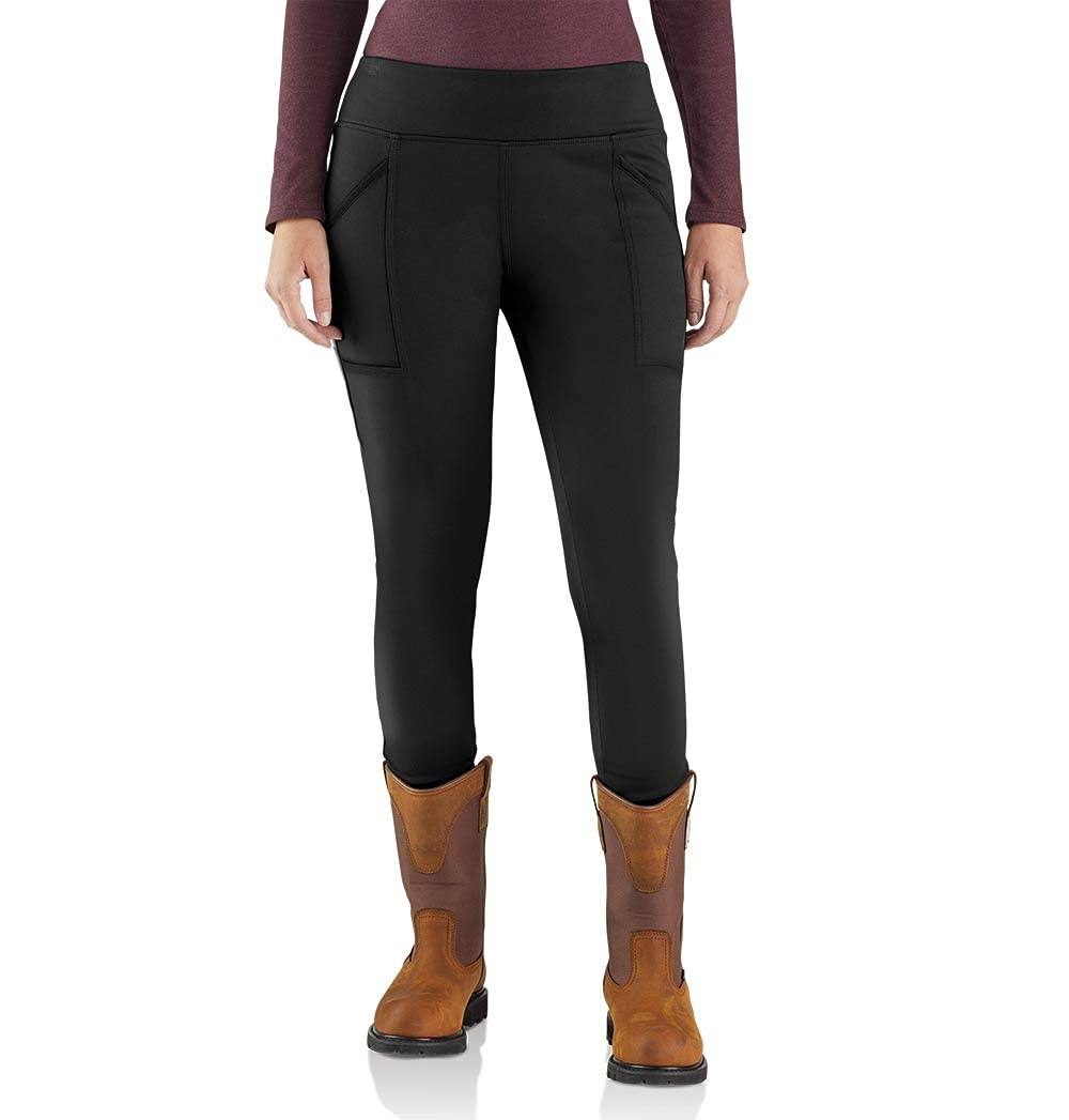 Carhartt Women's Rain Defender Fitted Heavyweight Legging, Black, 3X