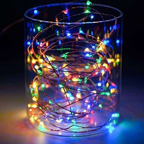 Image of Lexton 10M LED Copper String Light with 8 Modes - Multicolor, Plug Sourced