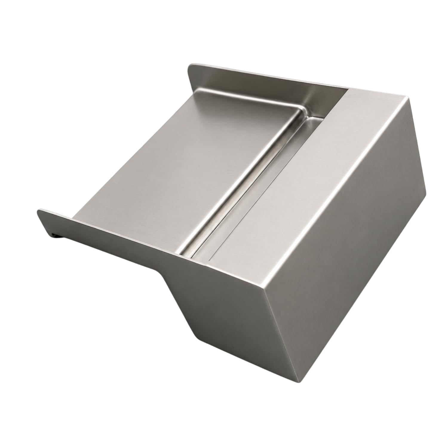 The Metal Canvas 8 Inch Long Neck Cascade Blade Fountain | SS304 Stainless Steel Waterfall Spout | 20MM Single Water Inlet | 5 Inch Extended Water Mouth | Double Body Matte Finish-image-14
