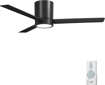 MINKA-AIRE Roto Flush 52" Hugger LED Ceiling Fan F644L-CL - Coal