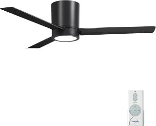 MINKA-AIRE Roto Flush 52" Hugger LED Ceiling Fan F644L-CL - Coal