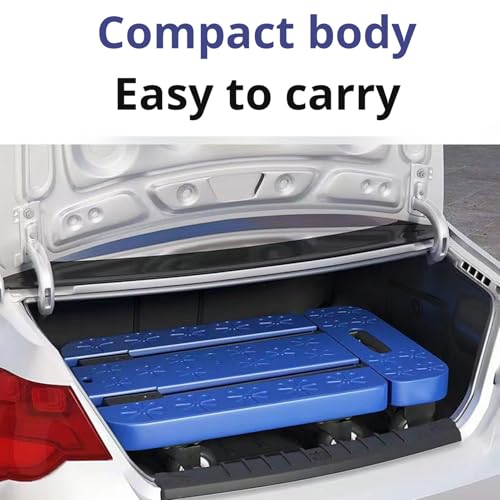 Carretilla plegable resistente con base extensible y ruedas 360° miniatura 4