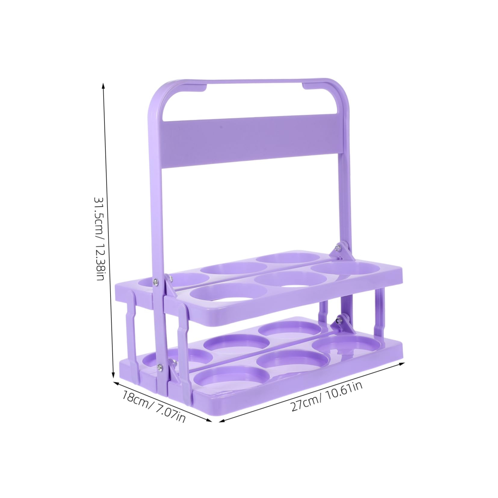 Cabilock Folding Beer Bottle Carrier Portable Beer Rack with Sturdy Handle Space Saving Design for Home Bar Outdoor Picnics Versatile Drink Rack for Bottles