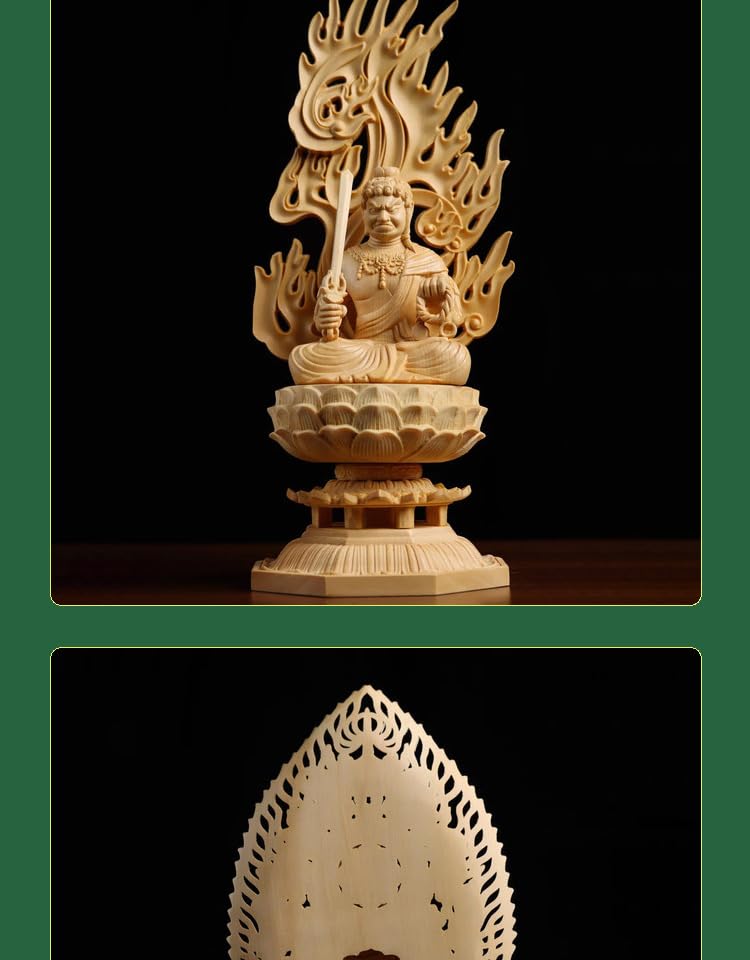 Amazon｜開運十二干支 お守り 本尊 檜木彫 八大守護神 [仏像