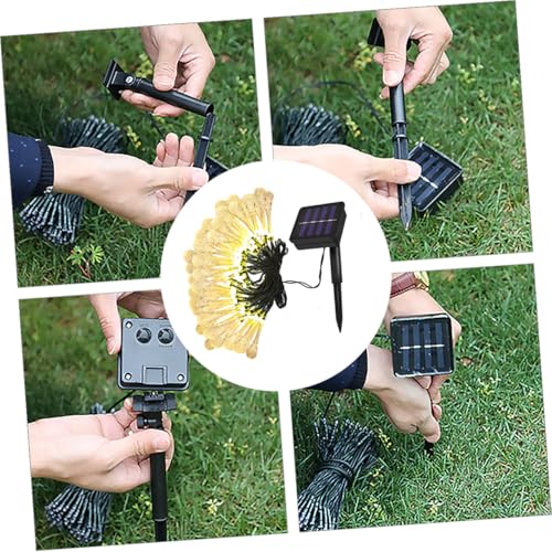 Luces solares de cadena LED para exterior 5m 20 bombillas miniatura 4