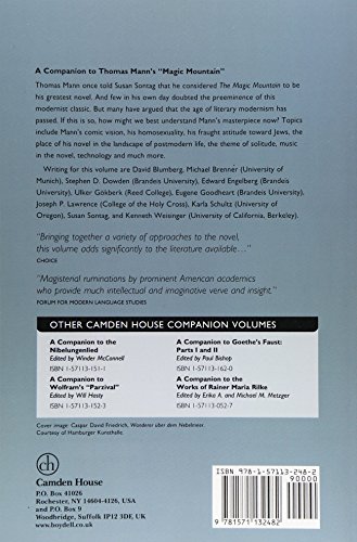A Companion to Thomas Mann's Magic Mountain (Studies in German Literature, Linguistics and Culture) - Image 2