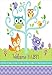 Amscan Lovable Woodland Welcome Baby Beverage Birthday Party Napkins, 5 x 5", White/Multi