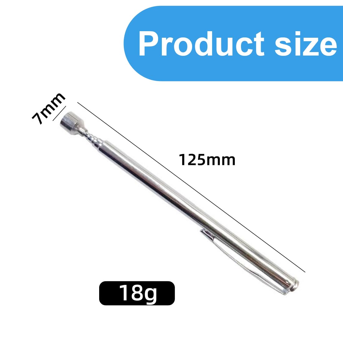 WUSJCOF 2 herramienta telescópica, elevador de acero inoxidable, varilla magnética extensibles, agarrador para tornillos, tuercas, llaves y piezas metálicas, imán ideal para taller y hogar