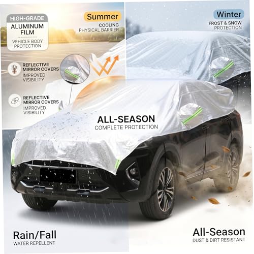 Cubierta de medio coche de aluminio impermeable para SUV 7