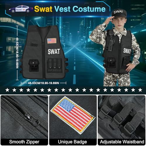 Disfraz Completo SWAT Policía para Niños y Niñas miniatura 4