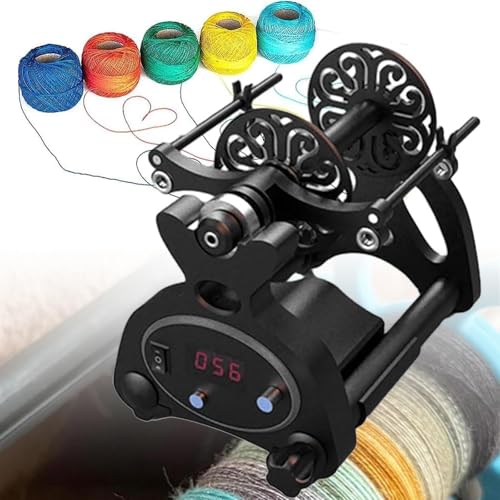 Knitting Wool Yarn Winder, Electric Spinning Wheel, Automatic Yarn Winding Machine with Foot, Fast and Efficient, Spinning Wheel Yarn for Yarn Weaving