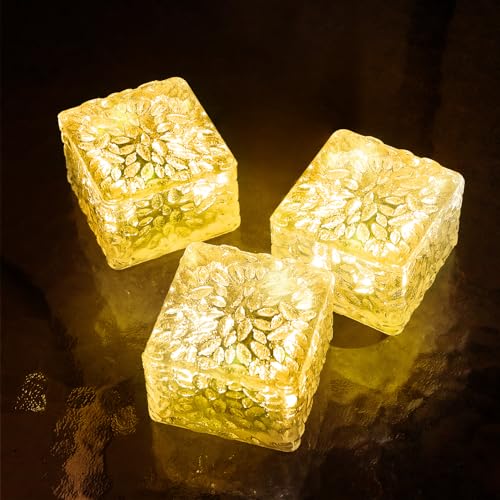 JKIMK Solar Brick Lights - Outdoor Waterproof Patio & Garden