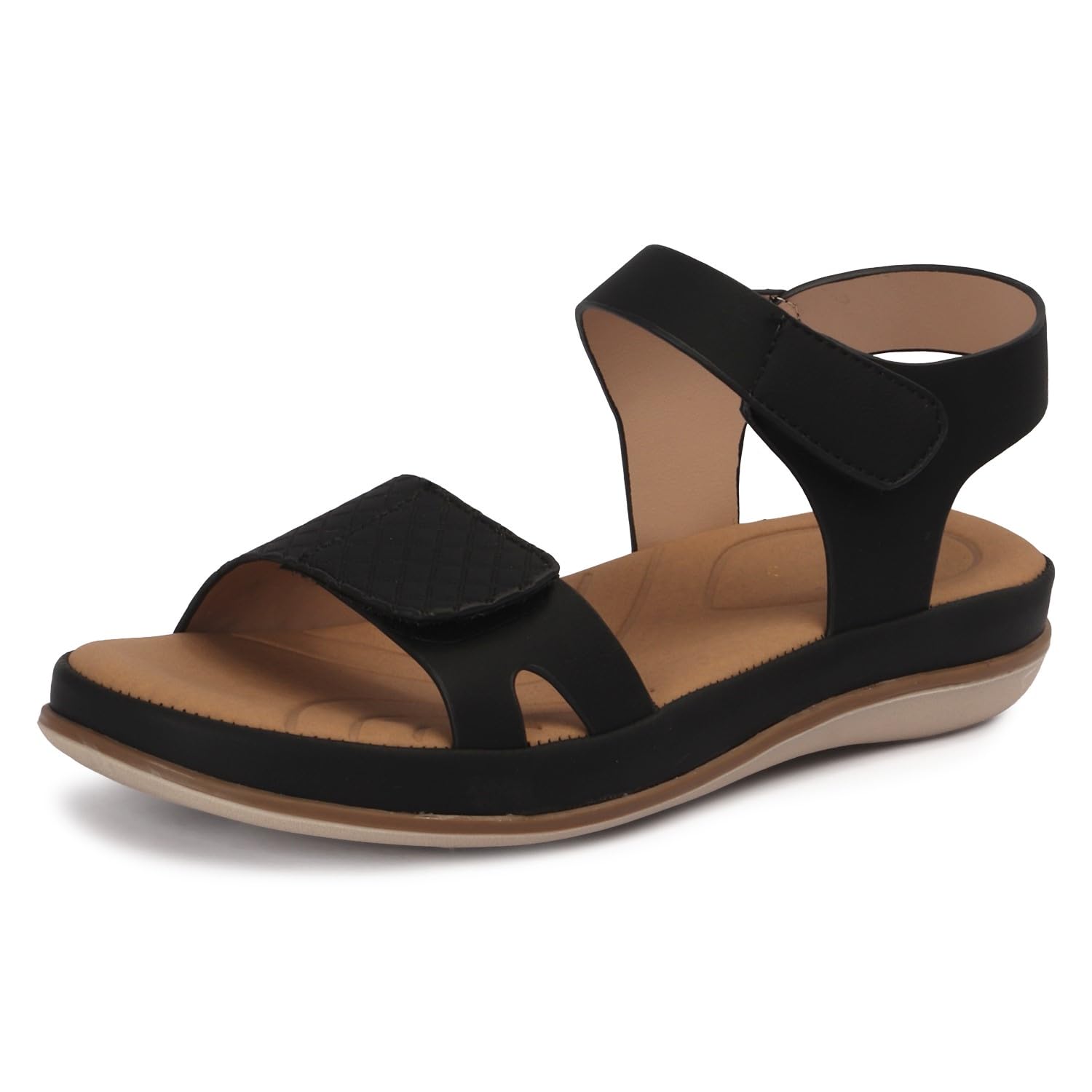 vendoz Sandals Wedges for Women Stylish Flat | Lightweight Comfortable Slip-On Sandals for Women | Soft Cushioned Footbed for All Day Comfort| Doctor Sole Orthopedic Durable Footwear SD425-picture-46