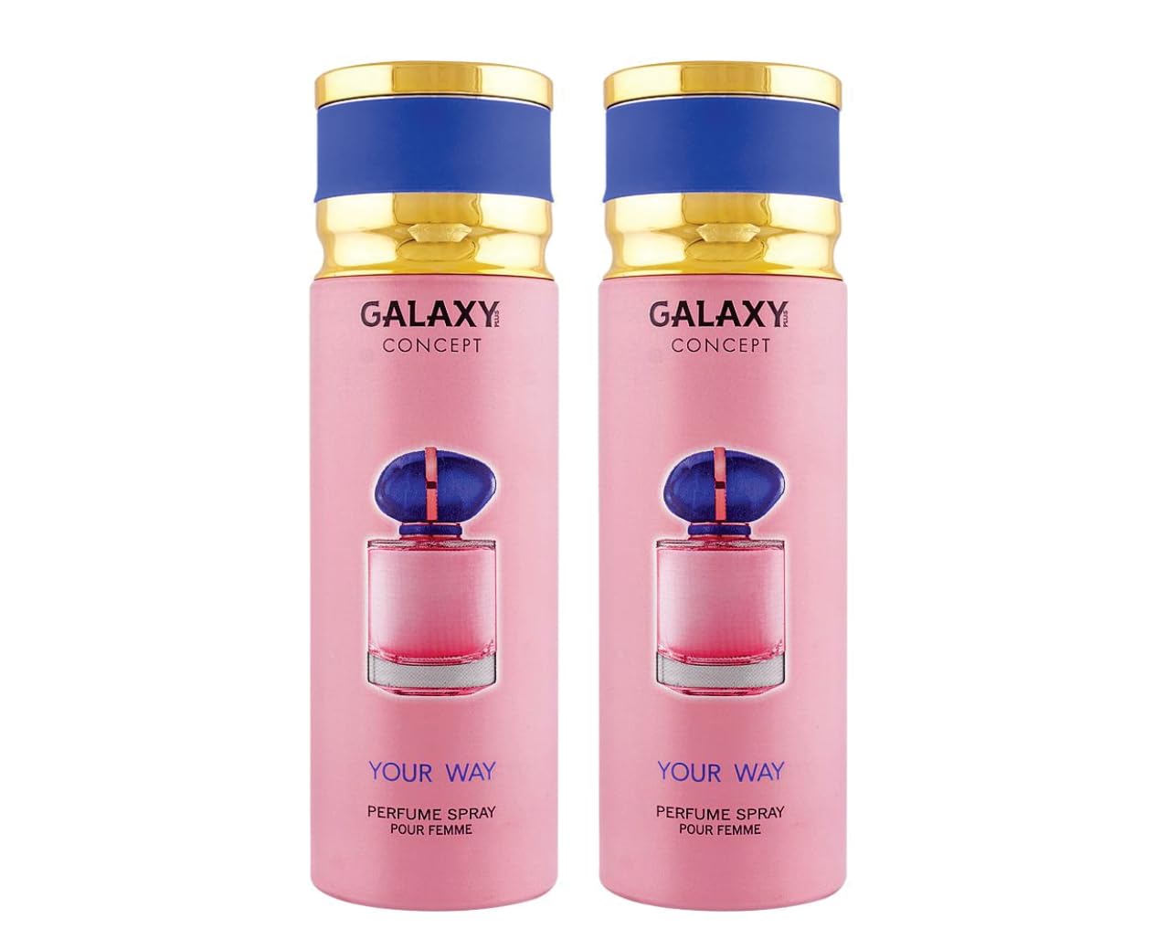 Galaxy Concept Your Way - Inspired My Way Perfume | Pack of 2 - My Way Body Spray 200ml | Vanilla, Bergamot and Jasmine Fragrance | My Way Women Perfume Spray Made in Dubai by Sapphire’s choice