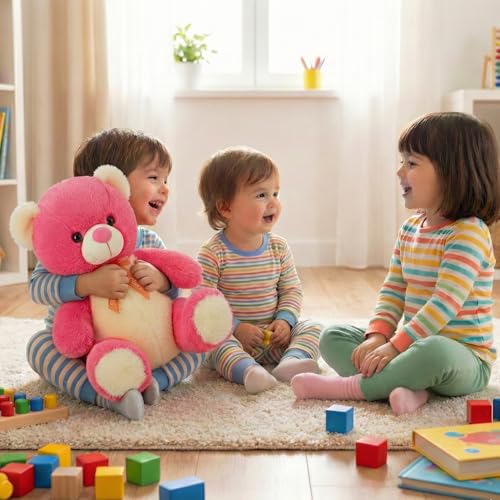 Image of Tabitha Stuffed Toys-Ultra Soft Plush Toy for Kids | Birthday Gifts for Kids and Girls | (30 Cm Pink Teddy)