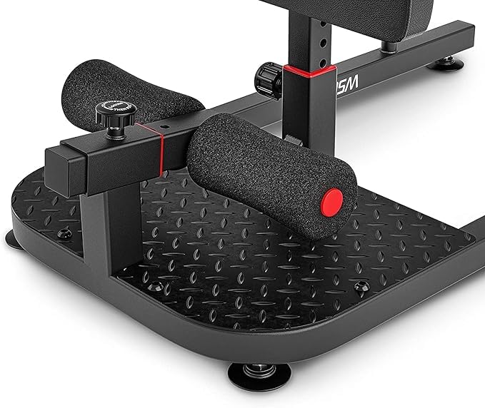 Hop-Sport Sissy Squat Trainer HS-2020SM Multifunctionele Beentrainer en Buikspiertrainer Voor Thuis Verstelbare Squat Machine Voor Krachttraining en Core Stability Robuust en Duurzaam Fitnessapparaat