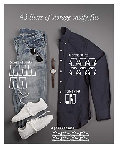 Solo New York Leroy Carry-On Wheeled Duffle Bag, 49L Capacity, Grey, 22 Inch