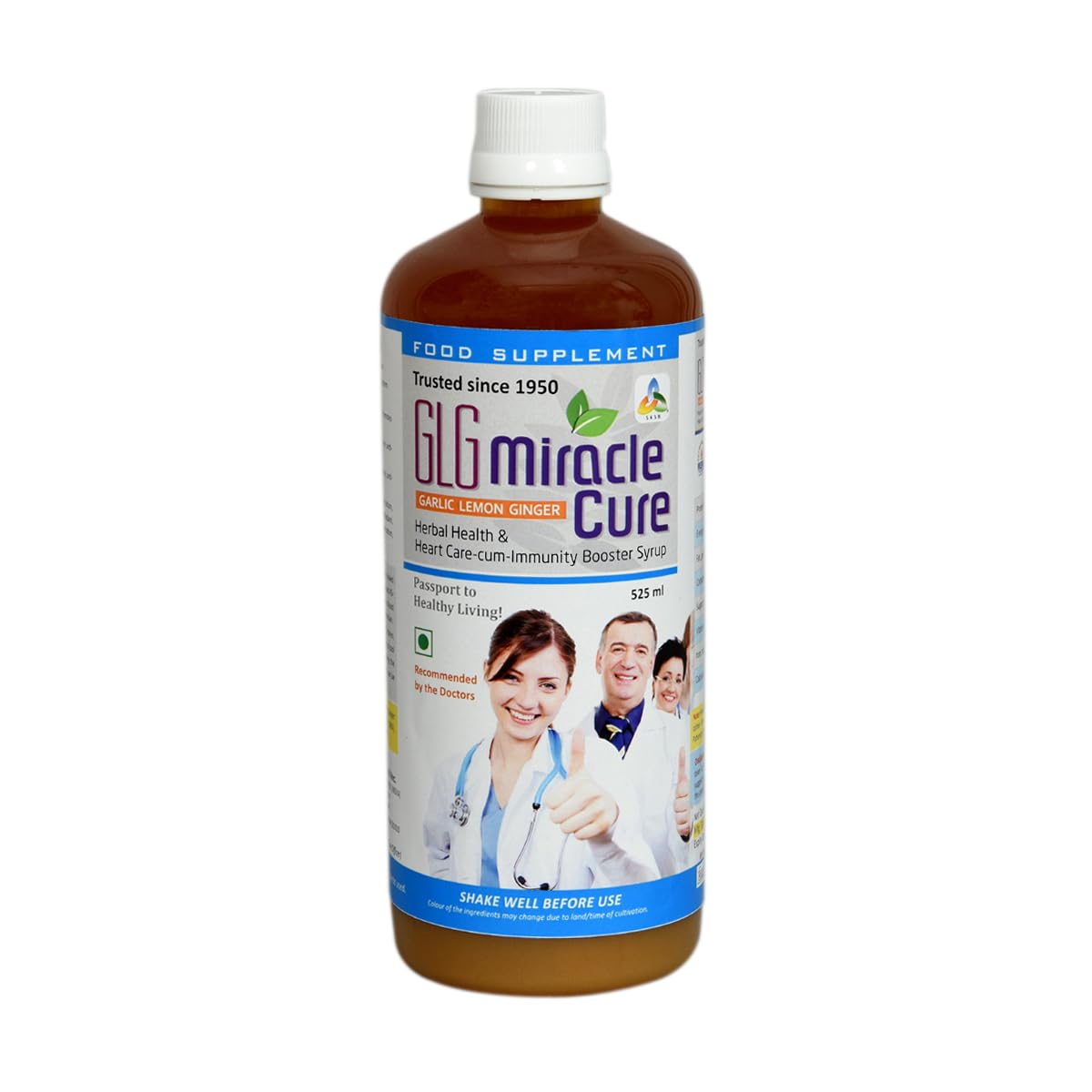 SKSB GLG Miracle Cure Herbal Health And Heart Care Cum Immunity Booster Vegetarian Syrup 4 In 1 Bottle | Healthy Heart Cardiac Wellness | Healthy Cholesterol level and Heart - 525 ml-image-49