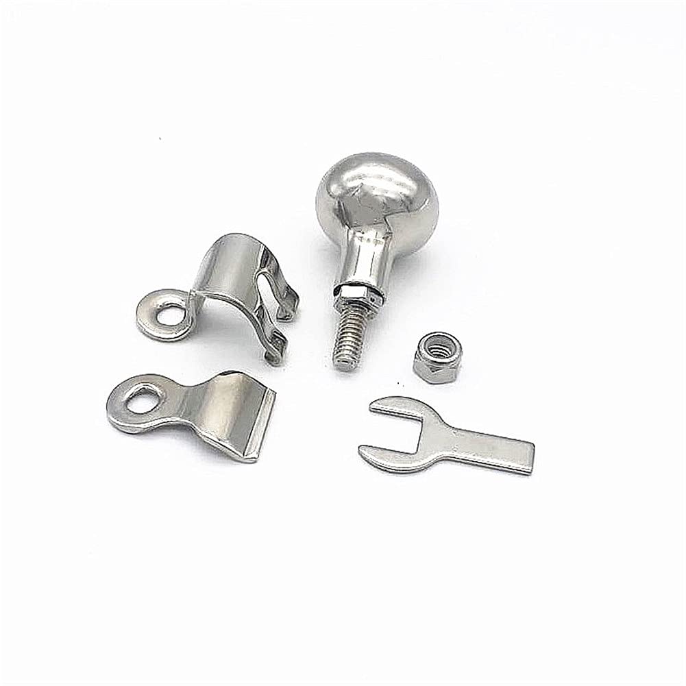 QSCTYG Boule De Volant Marine Universal Volant Bouton Grip, Poignée En Acier Inoxydable Yacht à Billes Assistée Volant Grip Tournage Bouton Boule Volant 554 (Color : Ivory