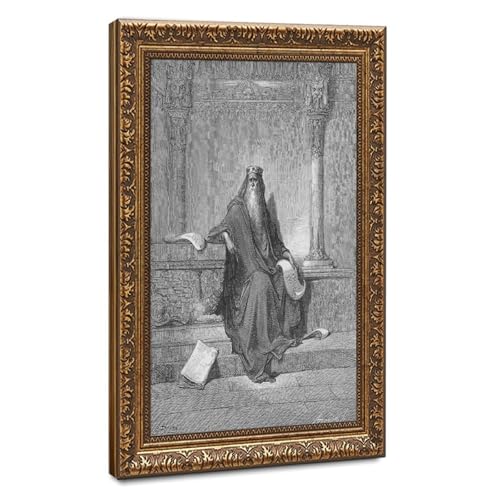 Toile King Salomon Gustave Dore cadre suspendu pour salon