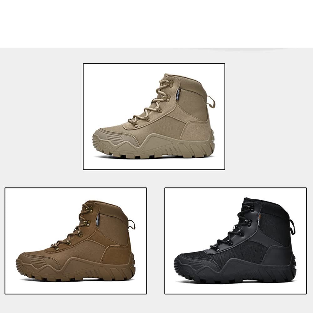 Bottes Militaires Tactiques Homme - Taille 45 EU - Pour Randonnée, Chasse, Travail - Cuir Et Mesh