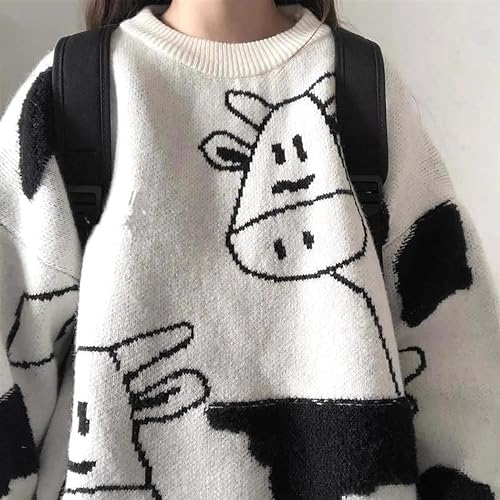 Gothic Sweater Harajuku Pullover Cute Sweater Sports Leisure Trend Warm Sweater Street Lazy Jacquard Hip Hop 6
