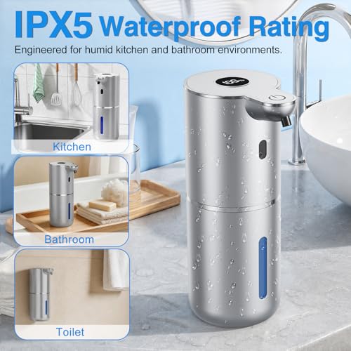 Image of Fachixy Automatic Liquid Soap Dispenser Touchless, Smart Digital Display