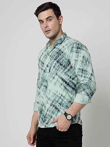 Image of ELYYORK Adwyn Peter Men's Cotton Printed Regular Fit Casual Shirt |Full Sleeve Shirt for men|shirt for men|men's shirt