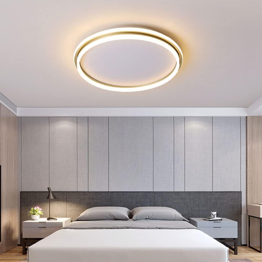 Plafonnier LED moderne mince pour plafonds bas de chambre - 8