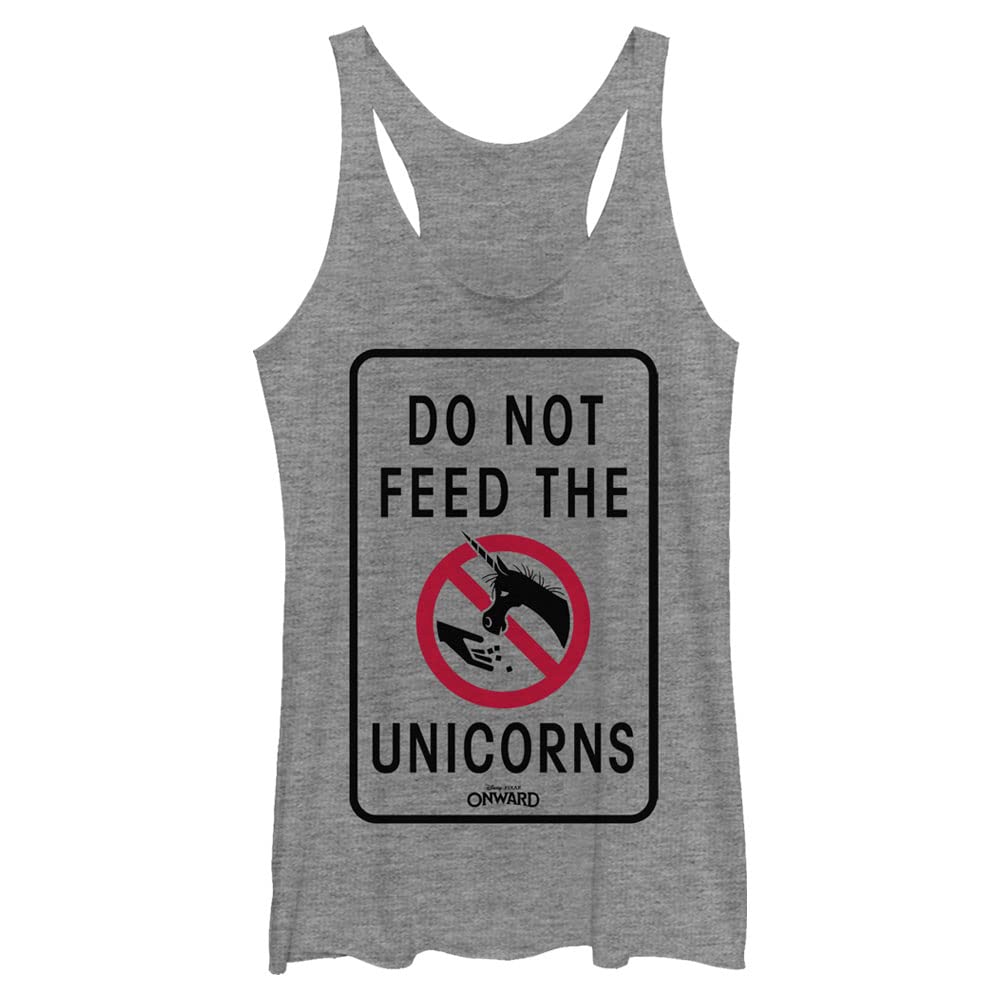 Pixar Onward Don't Feed The Unicorns Women's Racerback Tank Top