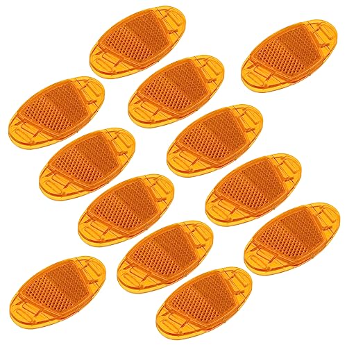 ibasenice 12Pcs Wheel Reflectors for Road and Mountain Bikes Decorative Safety Warning Device for Enhanced Visibility and Unique Style Durable and Dustproof Bike Accessories