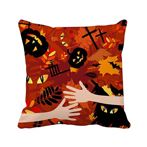 Coussin de couverture Halloween dessin animé à fermeture invisible - 2