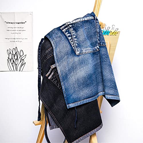 KUKUALE Delantales para Mujer Hombre con Bolsillos Delantal de Mezclilla Ropa de Trabajo para Hombres y Mujeres… - Imagen 3