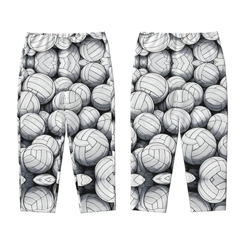 Pajama Pants Pajama Bottoms with Elastic Waistband Sleepwear Lounge Pants, Vintage Sports Volleyball3