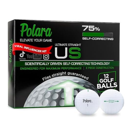 Wilson Ultra 500 Distanz-Golfball (15 Stück), weiß 8 Polara Ultimate Straight selbstkorrigierende 2 Stück Golfbälle (1 Dutzend)