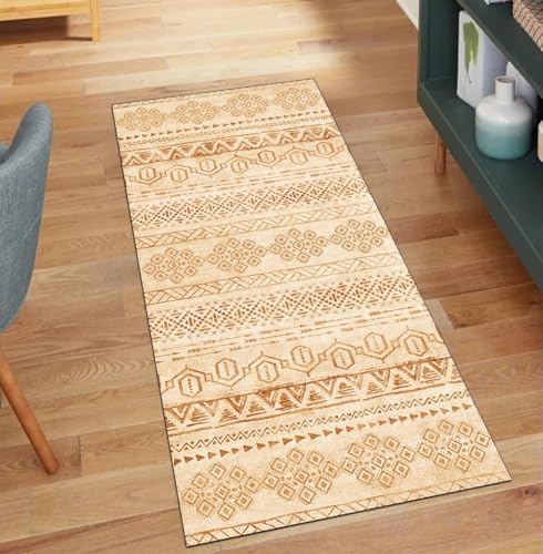 Alfombra bohemia para pasillo antideslizante lavable 80x150 de cocina larga 2