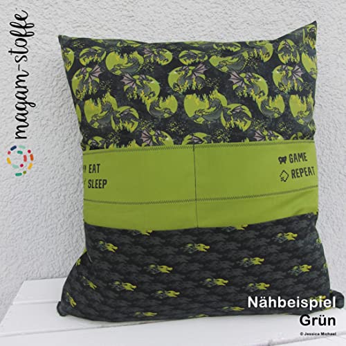 MAGAM-Stoffe Sophie Baumwollstoff Uni 100% Baumwolle Oeko-Tex Meterware 50cm (01. Weiß)