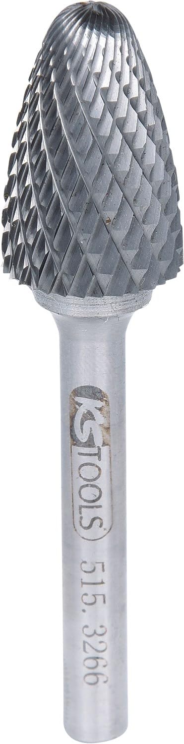 Fraise HM forme F ø 16 mm KS Tools 515.3266 pour ébavurer les métaux sans effort